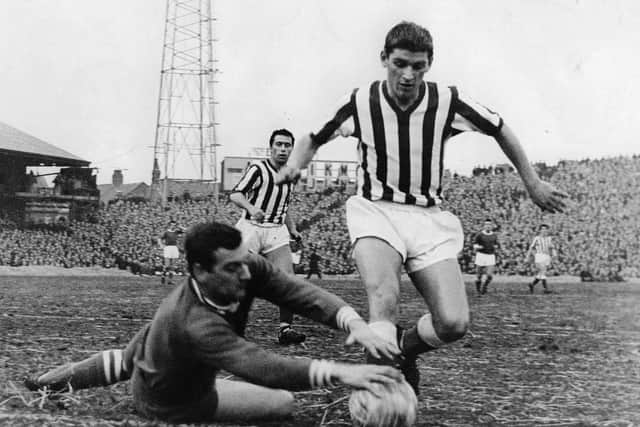 John Crossan in action for Sunderland in the early 1960s.