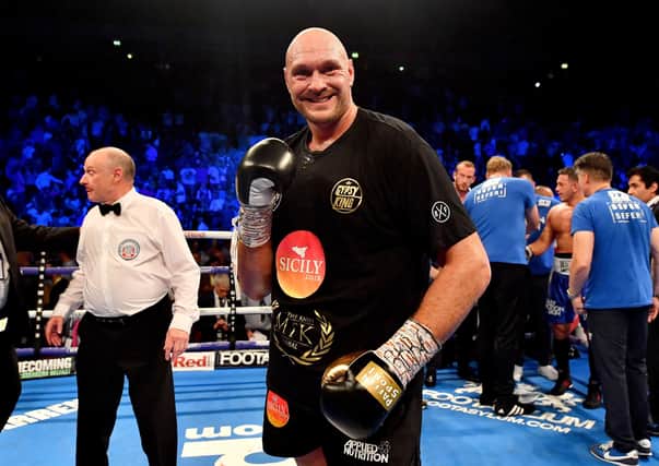 Heavyweight boxing world champion Tyson Fury. (Photo by Justin Setterfield/Getty Images).