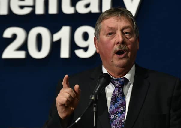Pacemaker Press 13/12/19
 DUP MP Sammy Wilson .

Pic Colm Lenaghan/Pacemaker