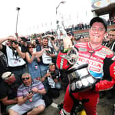 John McGuinness won his 23rd Isle of Man TT race with victory in the Senior event in 2015.