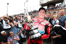 John McGuinness won his 23rd Isle of Man TT race with victory in the Senior event in 2015.