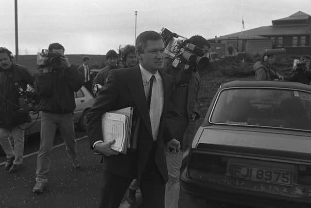The lawyer Pat Finucane seen in late 1988, weeks before he was shot dead by loyalist paramilitaries at his north Belfast home in February 1989
