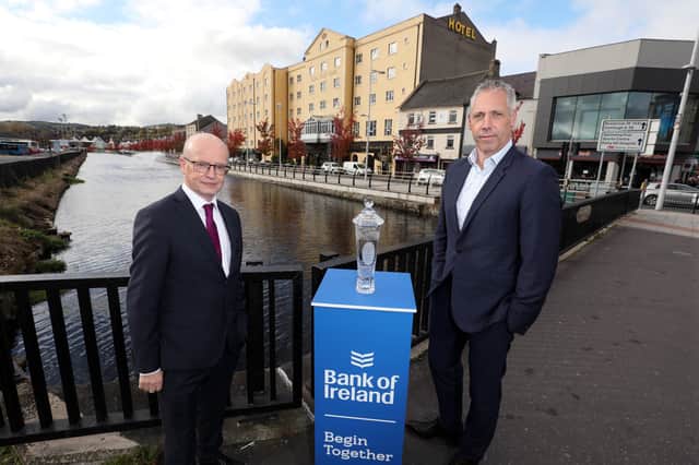 Peter Murray and Gavin Kennedy of Received the City Award on behalf of Newry in the Bank of Ireland Begin Together Awards 2020