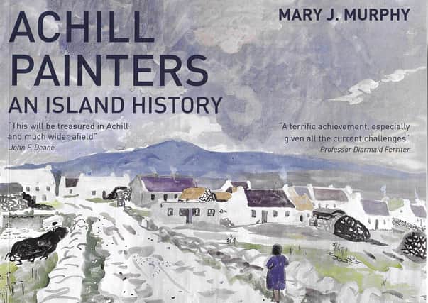Front Cover of Book. Dooagh Village Painted by Marie Howet