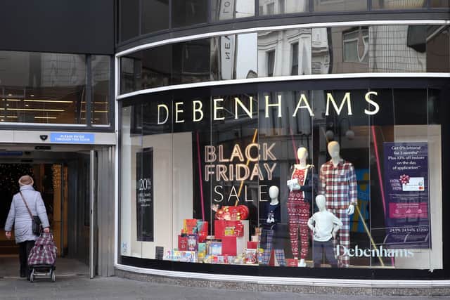 The Debenhams store in Belfast's city centre