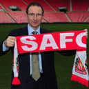 New Sunderland manager Martin O'Neill is unveiled to the press during a press conference at Stadium of Light on December 6, 2011.  (Photo by Stu Forster/Getty Images).