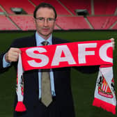 New Sunderland manager Martin O'Neill is unveiled to the press during a press conference at Stadium of Light on December 6, 2011.  (Photo by Stu Forster/Getty Images).