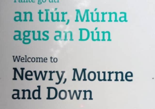Newry, Mourne and Down council sign