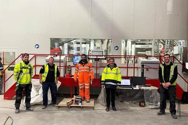 Tobermore team run initial tests on new machinery with German engineers