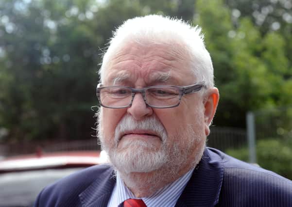 PACEMAKER PRESS 19/08/2013
Lord Maginnis  leaves Dungannon court house on monday,  after being  found guilty of assaulting a man in a road rage incident last year  Photo Colm Lenaghan/Pacemaker Press