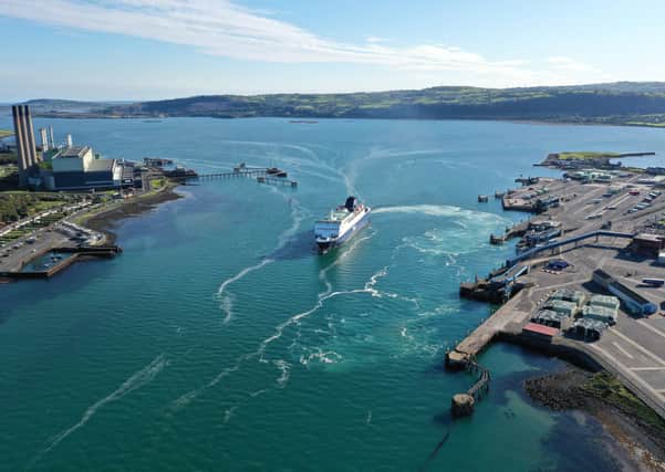 From January 1, when goods from Great Britain arrive in Larne Port they must be treated as though they are arriving from a foreign land. Photo: Charles McQuillan/Getty