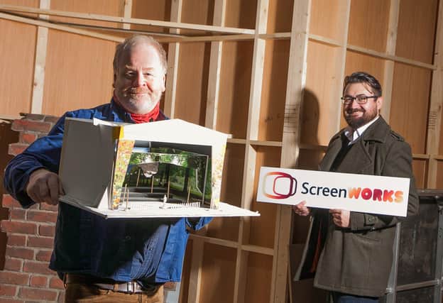 Shane is pictured with Sean Boyle, Into Film’s ScreenWorks Delivery Co-ordinator