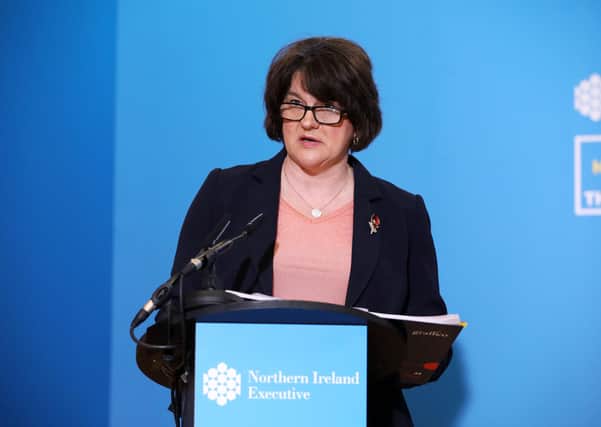 First minister Arlene Foster, who has written to Micheal Martin