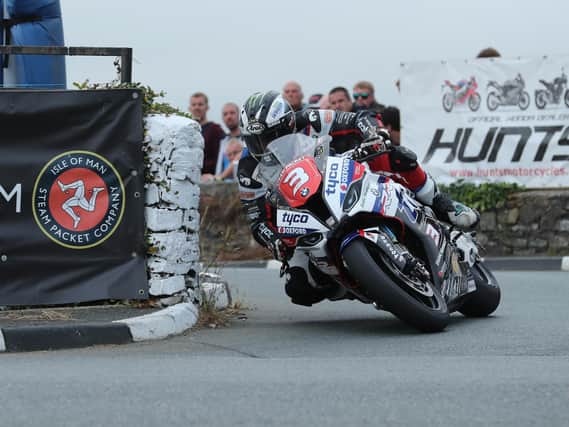 Michael Dunlop in action at the Southern 100 in 2019.
