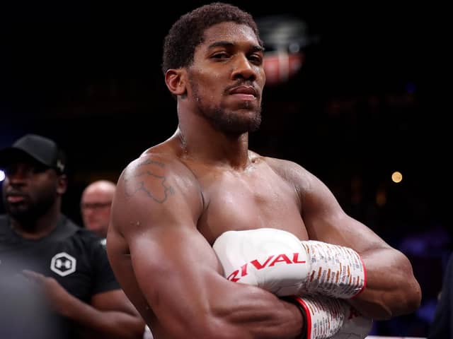 Anthony Joshua. Pic by PA.
