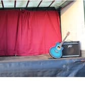 A makeshift stage created from an old van will be used to bring  joy to member of Richmount Rural Community Association during their Drive In Christmas Party.