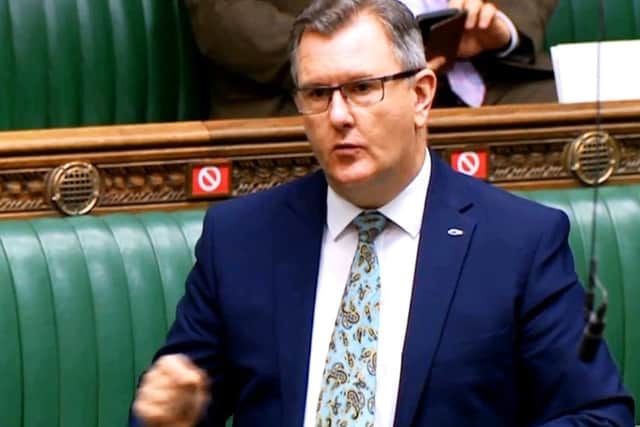 Sir Jeffrey Donaldson in the Commons