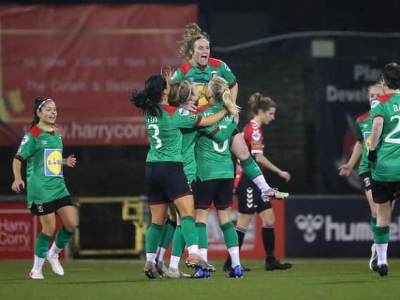 Glentoran needed only to avoid defeat in order to be crowned champions