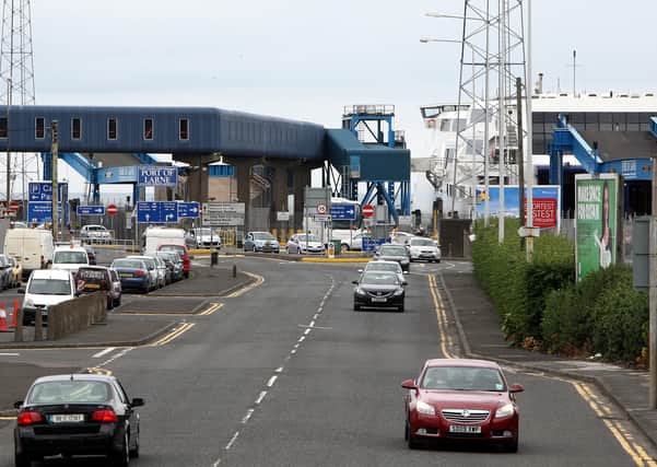 Border infrastructure is being put in place in ports such as Larne