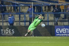 Coleraine goalkeeper Gareth Deane. Photo Desmond Loughery/Pacemaker Press