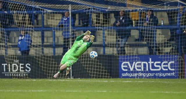 Coleraine goalkeeper Gareth Deane. Photo Desmond Loughery/Pacemaker Press