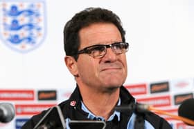 England manager Fabio Capello at a press conference at the Grove Hotel, London.