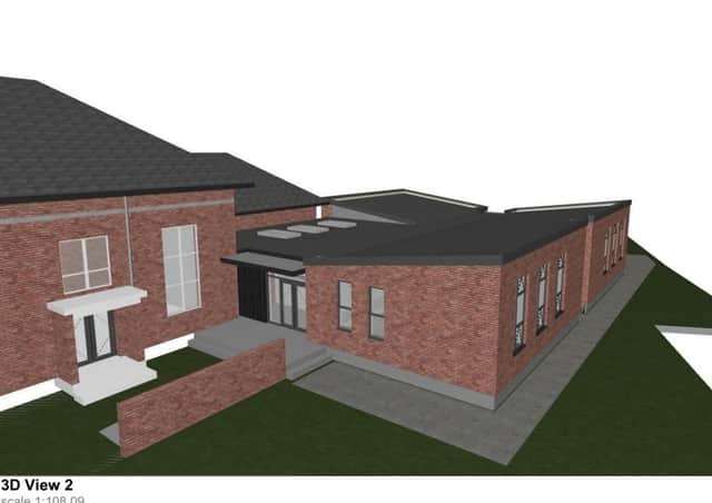 An artist's impression of the new school extension.