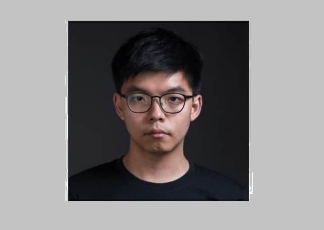 Joshua Wong, the Hong Kong democracy activist, who said in August it would be "unbelievably scandalous" if Arlene Foster and Michelle O'Neill had said they "understood and respected" Beijing's policy. He has now been jailed for his role in a protest