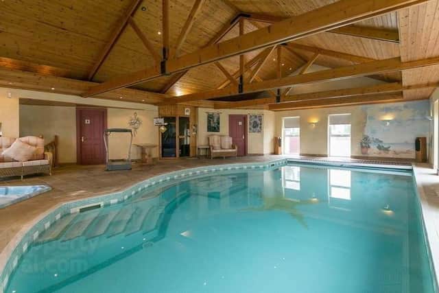 The property benefits from a superb swimming pool complex with Jacuzzi, sauna and shower rooms