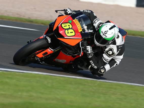Rhys Irwin in action in this year's National Superstock 600 Championship.