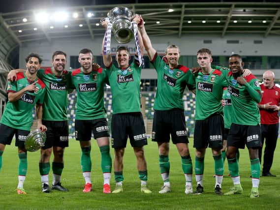 Glentoran won the Irish Cup last season