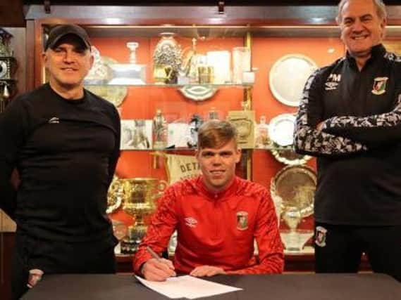 Rhys Marshall has joined Glentoran. PICTURE BY Glentoran FC