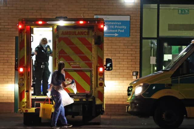 The lockdown is being introduced to avoid situations like this at the Antrim Area Hospital earlier this week from happening again.