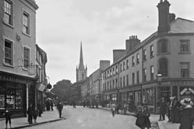 A lovely old photo of Hill Street, Newry, Co Down from the Eason Collection held by the National Library of Ireland, NLI Ref: EAS_1441. Picture: National Library of Ireland