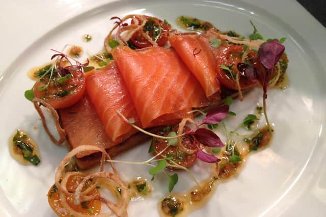 A tasty dish from Ewing’s smoked salmon