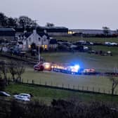 Police, Ambulance and Air Ambulance at the scene of an incident on the Ballyvennaght Road near Ballycastle around 5pm on Sunday evening.Pic Steven McAuley/McAuley Multimedia