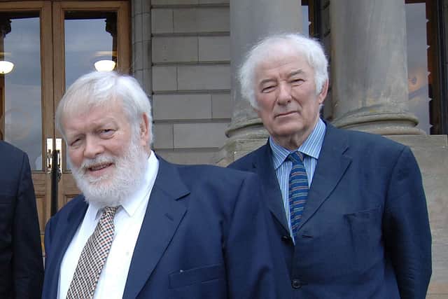 The Northern Ireland poet Michael Longley, above, said of Seamus Heaney, right, that he is “so loved and revered, everyone wants a bit of him, including unionists"