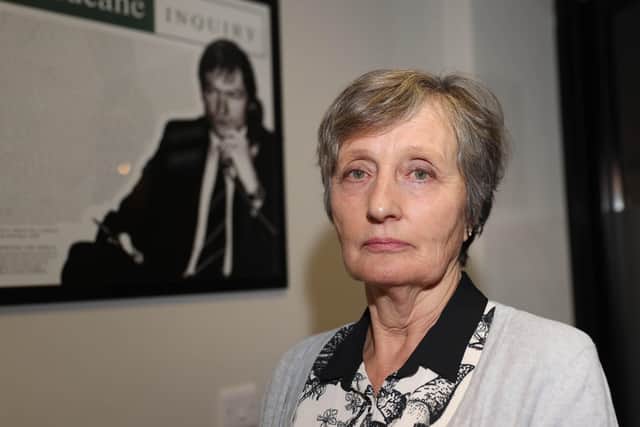 Geraldine Finucane, the widow of murdered solicitor Pat Finucane.