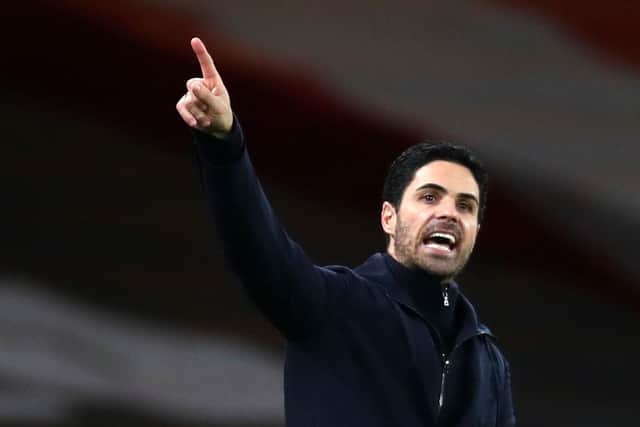 Mikel Arteta. Pic by PA