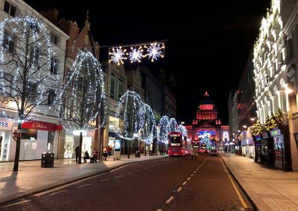 A deserted Belfast city centre earlier this month before the December 11 reopening. Simon Hamilton says: "Lockdown after lockdown is doing permanent damage to cities and towns"