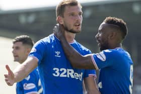 Rangers' Borna Barisic (left). Pic by PA.