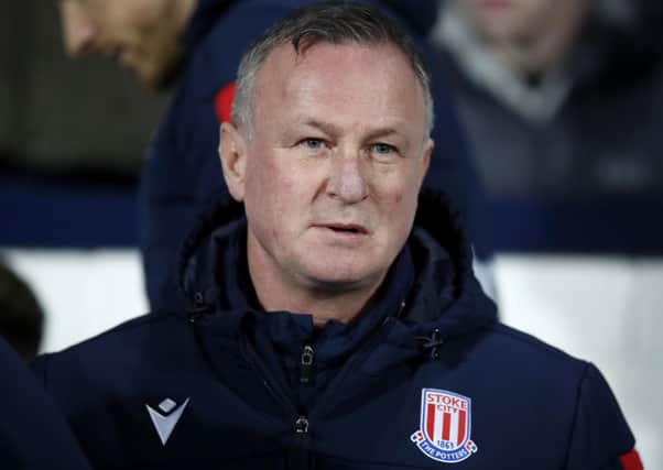 Stoke City manager Michael O'Neill. Pic by PA.