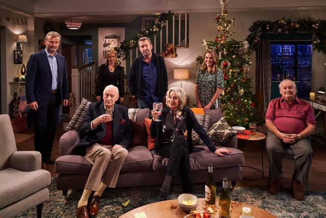 Toby, Anna, Lee, Lucy, Geoffrey, Wendy and Frank are Not Going Out this Christmas