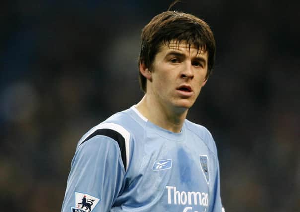 Joey Barton at Manchester City. Pic by PA.