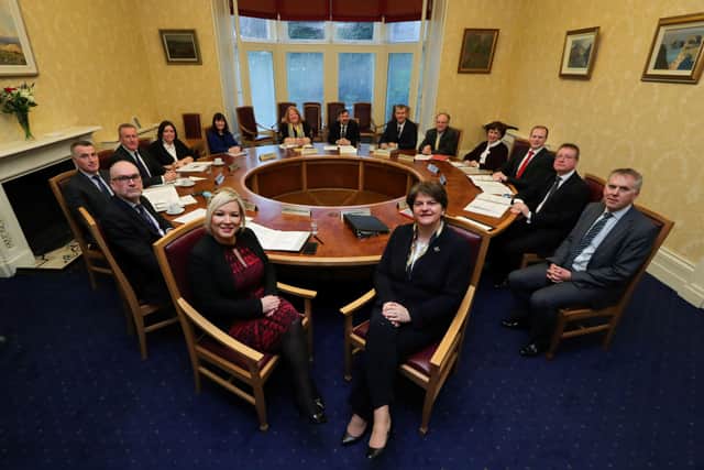 The first Executive meeting after the signing of the New Decade New Approach deal in January – but all the old problems seem to remain