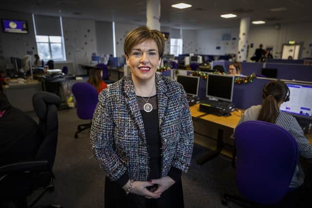 Cheryl Stewart, manager of the BT Contact Centre in Northern Ireland