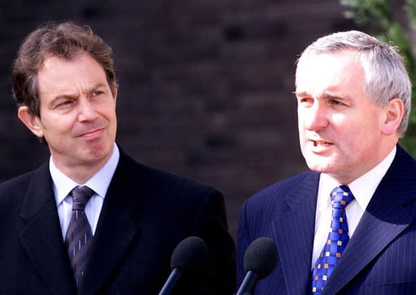 Bertie Ahern (right) won the Irish general election just weeks after Tony Blair’s landslide victory