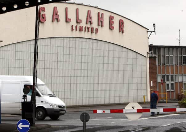 The Gallaher factory in Ballymena was one of the main employers in Northern Ireland
