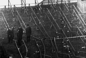The terracing at Ibrox Stadium on which 66 fans died on January 2 1971. Graham Walker was at the game and  believes his decision to leave from a different part of the terracing could have saved his life