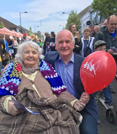 Former North Down mayor Ellie McKay with DUP MLA Gordon Dunne